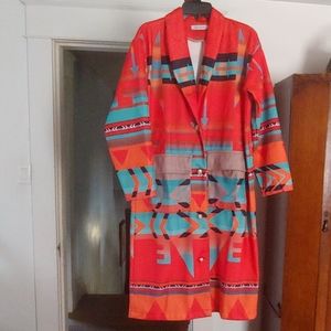 Long Southwest duster.